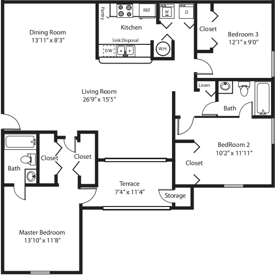 C2 - Jamaica floor plan
